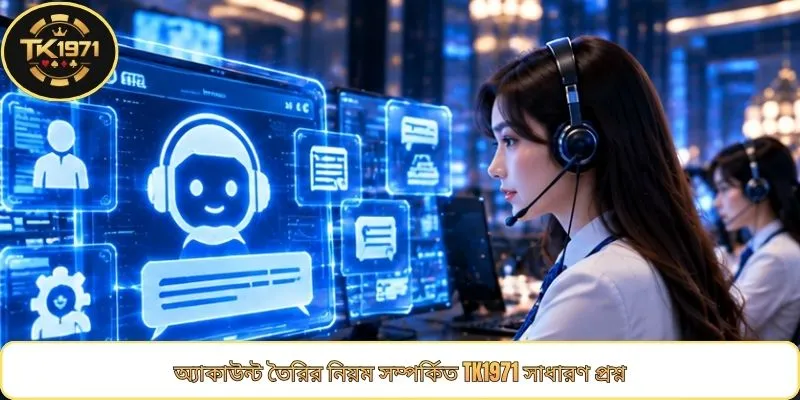 অ্যাকাউন্ট তৈরির নিয়ম সম্পর্কিত TK1971 সাধারণ প্রশ্ন