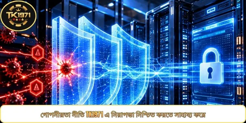 গোপনীয়তা নীতি TK1971 এ নিরাপত্তা নিশ্চিত করতে সাহায্য করে