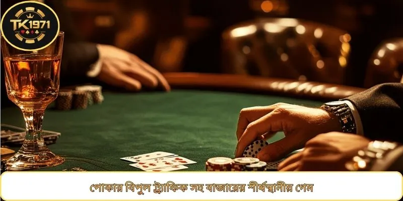 পোকার বিপুল ট্র্যাফিক সহ বাজারের শীর্ষস্থানীয় গেম