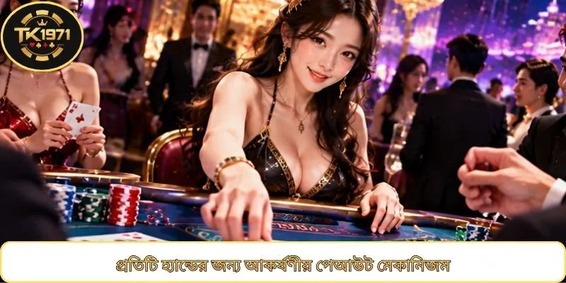 প্রতিটি হ্যান্ডের জন্য আকর্ষণীয় পেআউট মেকানিজম
