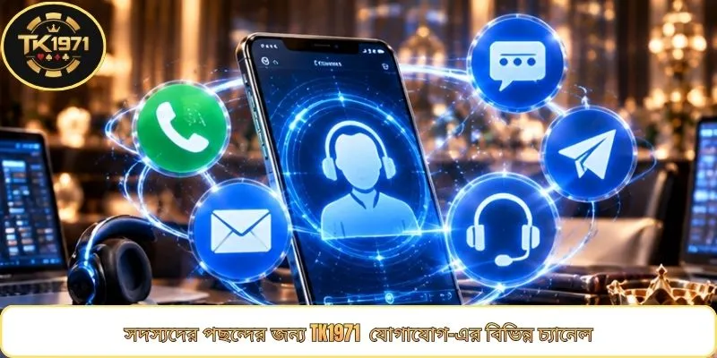সদস্যদের পছন্দের জন্য TK1971 যোগাযোগ-এর বিভিন্ন চ্যানেল